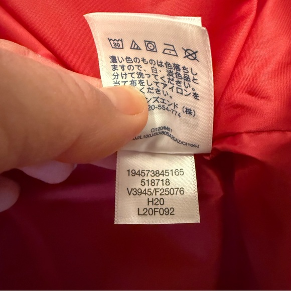 Lands' End Red plaid down Puffer Vest 600 fill power womens 2X cabincore winter - Picture 5 of 11